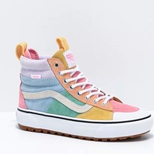 Vans Sk8 Hi MTE 2.0 DX Pastel Rainbow Colorblock Sneakers